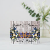 Blume & Hufeisen, Blauer Schleifen (Stehend Vorderseite)