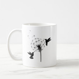 Blume Hummingbird and Dandelion Art Kaffeetasse