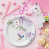 Blume Hummingbird Bird Dank Pappteller (Party)