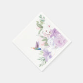 Blume Hummingbird Bird Dank Serviette (Ecke)