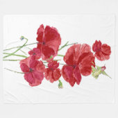 Blume Hummingbird Bird Fleecedecke (Vorderseite (Horizontal))