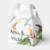 Blume Hummingbird Birds Wildlife Favor Box Geschenkschachtel (Rückseite)