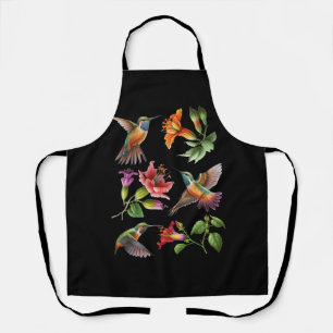 Blume Hummingbird Lover Vintage Natur Hummingbi Schürze
