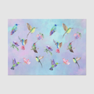 Blume Hummingbird Seidenpapier