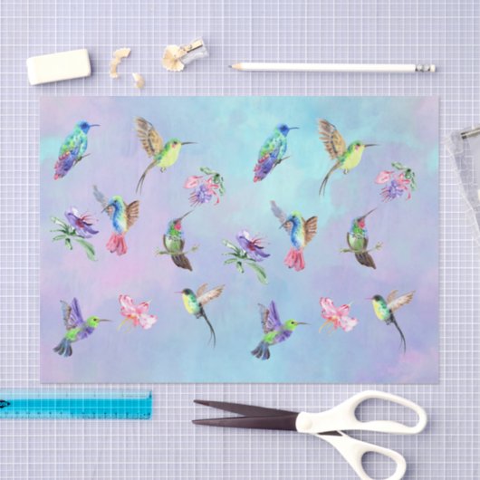 Blume Hummingbird Seidenpapier (Handwerk)