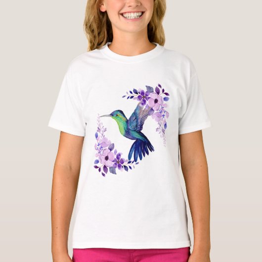 Blume Hummingbird Shirt (Vorderseite)