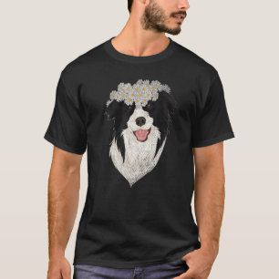 Blume Hund Lover Besitzer Hundebesitzer Blumenkorb T-Shirt