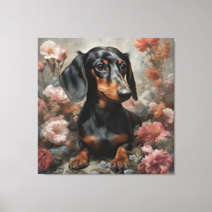 Blume Hunde Zuchtportraits 10 Leinwanddruck