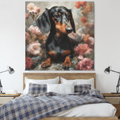 Blume Hunde Zuchtportraits 10 Leinwanddruck (Insitu (Schlafzimmer))