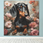 Blume Hunde Zuchtportraits 10 Leinwanddruck (Insitu (Holzboden))