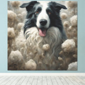 Blume Hunde Zuchtportraits 12 Leinwanddruck (Insitu (Holzboden))