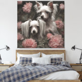 Blume Hunde Zuchtportraits 20 Leinwanddruck (Insitu (Schlafzimmer))