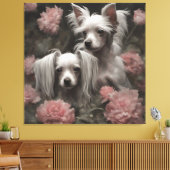 Blume Hunde Zuchtportraits 20 Leinwanddruck (Insitu (Wohnzimmer))