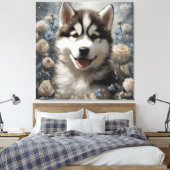 Blume Hunde Zuchtportraits 7 Leinwanddruck (Insitu (Schlafzimmer))