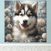 Blume Hunde Zuchtportraits 7 Leinwanddruck (Insitu (Holzboden))
