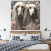 Blume Hunde Zuchtportraits 8 Leinwanddruck (Insitu (Schlafzimmer))
