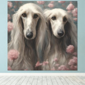 Blume Hunde Zuchtportraits 8 Leinwanddruck (Insitu (Holzboden))