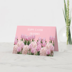 Blume Hyacinth und Tulips Personalisiert Dankeskarte
