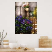Blume - Hydrangia und Deutschland Poster (Küche)