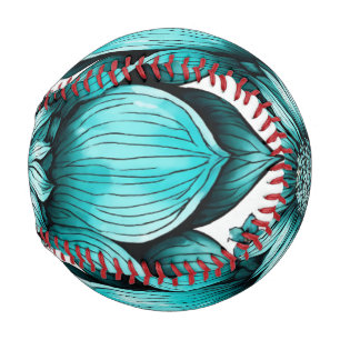 Blume Hyper realistisch Pen Illustration Print" Baseball