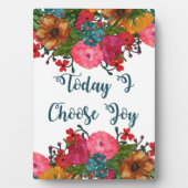 Blume | I Choose Joy Today Fotoplatte (Vorderseite)