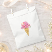 Blume Ice Creme Cone Gefälligkeitsflaggen Geschenktütchen (Ausgeschnitten)