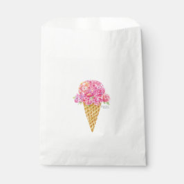Blume Ice Creme Cone Gefälligkeitsflaggen Geschenktütchen
