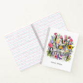 *~* Blume ICH ERHALTE JETZT 9 AP85 Manifesting Notizblock (Innenseite)