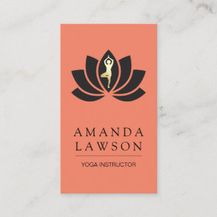 Blume Icon Yoga Pose Visitenkarte
