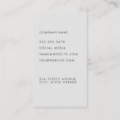 Blume Icon Yoga Visitenkarte (Rückseite)