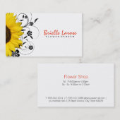 BLUME II | Sonnenblume Visitenkarte (Vorne/Hinten)