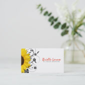 BLUME II | Sonnenblume Visitenkarte (Stehend Vorderseite)