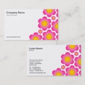 Blume II - weiß Visitenkarte (Vorne/Hinten)