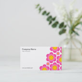 Blume II - weiß Visitenkarte (Stehend Vorderseite)