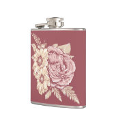 Blume Illustration individuelle Name Flachmann (Links)