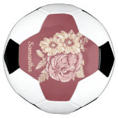 Blume Illustration individuelle Name Fußball (Gedreht)