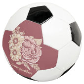Blume Illustration individuelle Name Fußball (Dreiviertel)