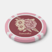 Blume Illustration individuelle Name Poker Chips (Einzeln)