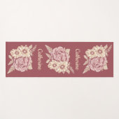 Blume Illustration individuelle Name Yogamattel Yogamatte (Vorderseite (Horizontal))