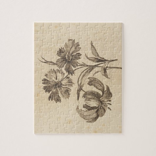 Blume Illustration Puzzle (Vertikal)