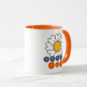 Blume Illustration Tasse (VorderseiteRechts)