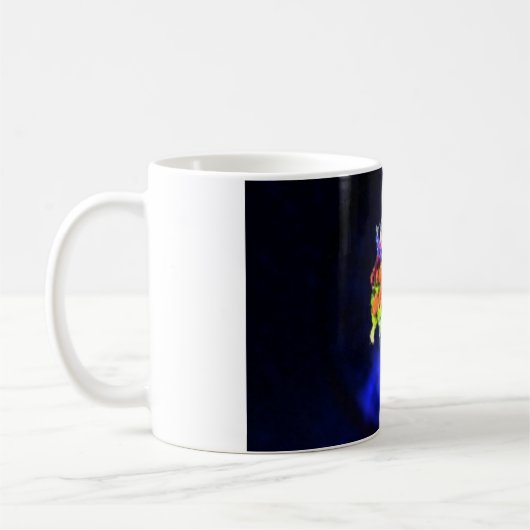 Blume im Angesicht Kaffeetasse (Links)