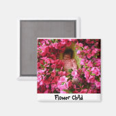 Blume im April, Blume Kind Magnet (Vorderseite/Rückseite)