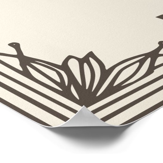 Blume im April Poster (Ecke)