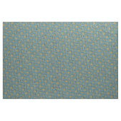 Blume im aquamarinen und gelben Großformat Stoff (Yard (91,4 cm))