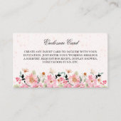 Blume im Aquapark Brautparty Begleitkarte (Vorderseite)