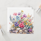 Blume im Aquapark Karte (Vorderseite/Rückseite Beispiel)