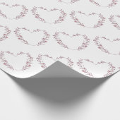 Blume im Aquarellstil Rosa Kraut Geschenkpapier (Ecke)