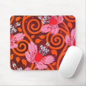 Blume im Art-Déco-Stil von Seguy - Mousepad (Mit Mouse)