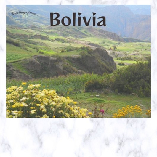 Blume im Bloom Valley der Soule Bolivien Postkarte